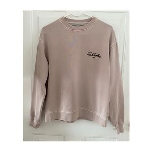 ALLSAINTS Women’s Pink Soleil Oversized Sweatshirt Sz XS